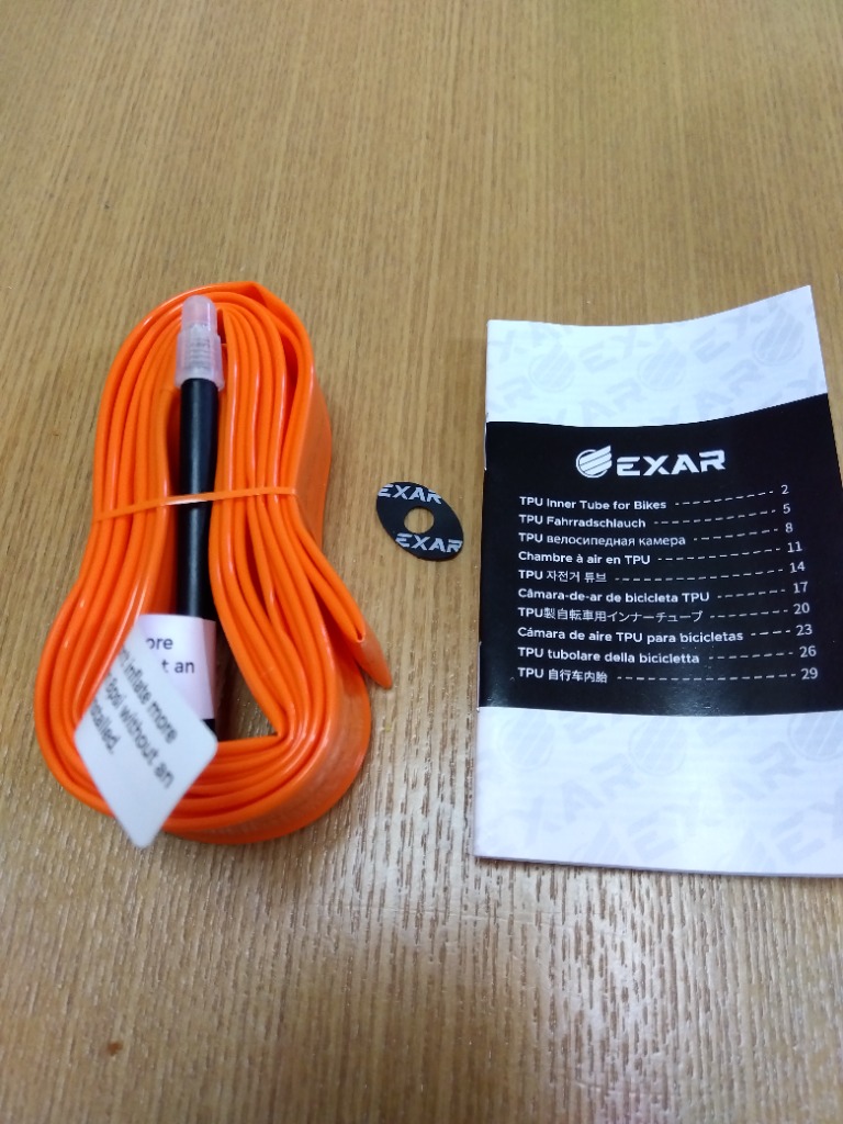 EXAR Tube 23c-28c TPU 60mm チューブ 5個セット マージーン EXAR TPU 超軽量チューブ 700x23-28c 仏式60mm <即