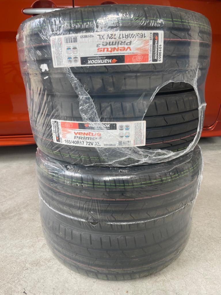 サイズによ】 4本セット 165/40R17 72V XL ハンコック Ventus Prime3