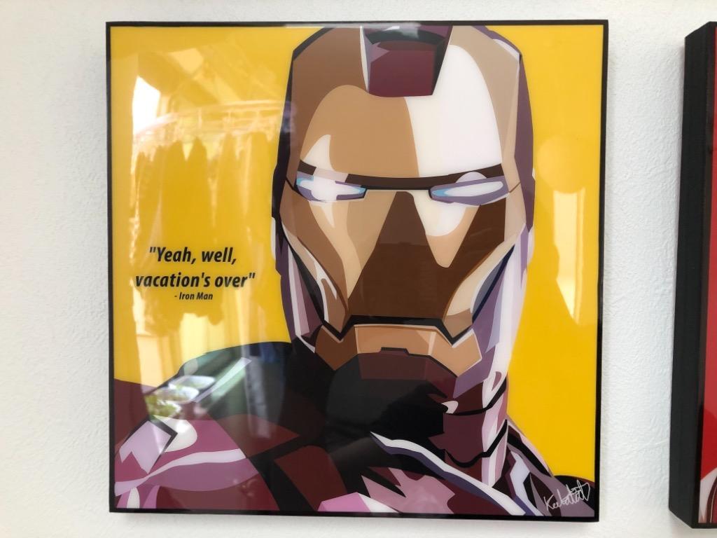 【ひろ・新品 No 39】ポップアートパネル アイアンマン アベンジャーズ 新品 No 39】 ポップアートパネル アイアンマン アベンジャーズ