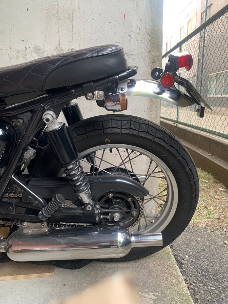 sr400ボルトオンフラットフェンダーボバーカフェストリートリアフェンダーvmx - メルカリ