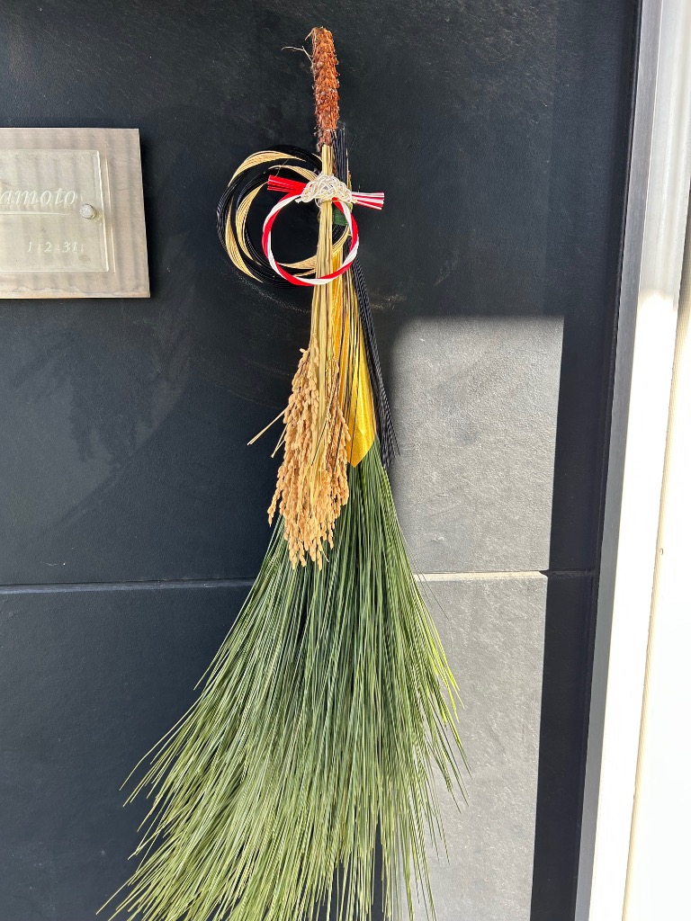 専用✨迎春2022✨正月飾り スカシホオズキ (ドライ) 天然素材 お正月飾り 稲穂のスワッグ ナチュラル（60cm ロング） 壁