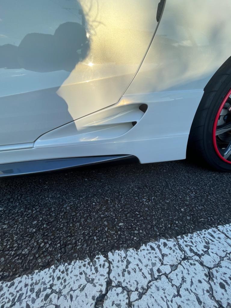Jmode S660 JW5 無限サイドスポイラー装着車用サイドダクト白色塗装済 Jmode ホンダ S660 JW5 無限サイドスポイラー装着車用サイド