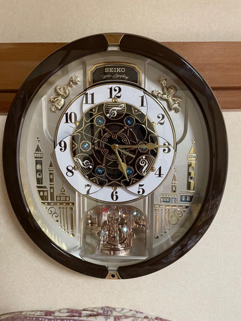 新品　SEIKO 電波からくり時計 RE579B SEIKO セイコー 電波 掛け時計 RE579B からくり時計 回転飾り
