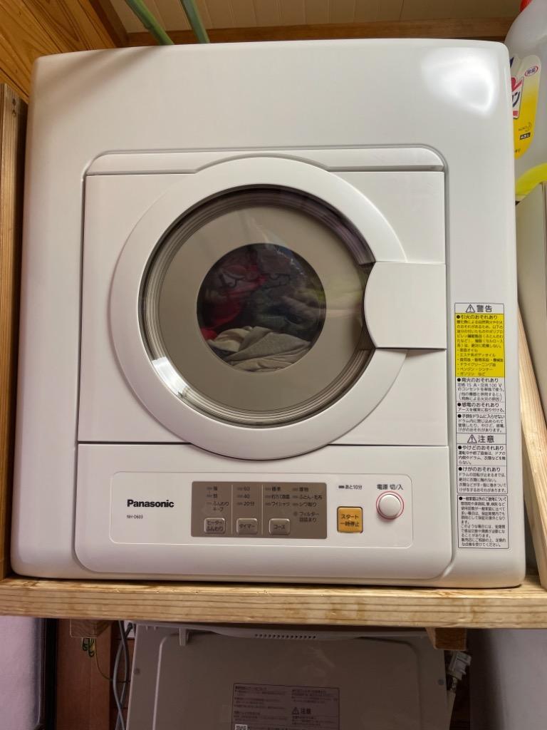 NH-D603-W (ホワイト) パナソニック 衣類乾燥機 6.0kg 左開き（お客様自身で右開き変更可） 衣類乾燥機 