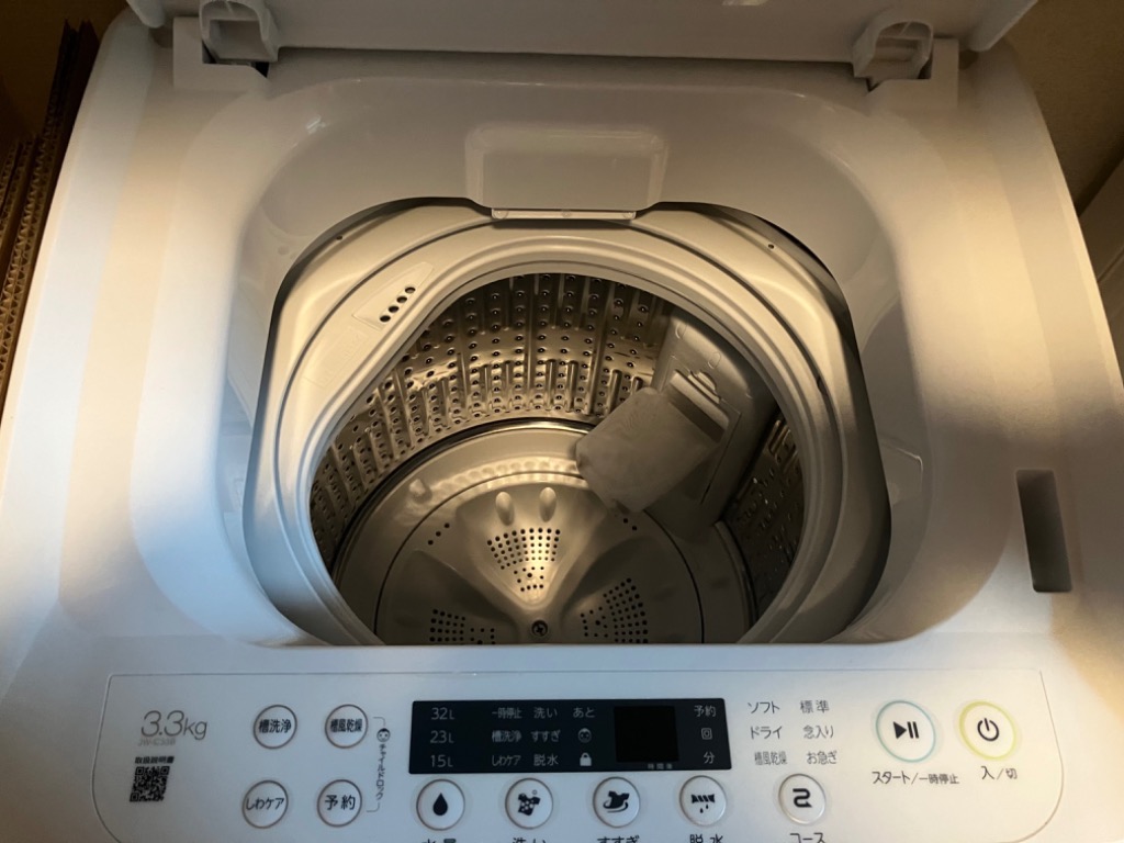 Haier 3.3kg 全自動洗濯機 JW-C33B（W） （ホワイト） 洗濯機本体 - 最 