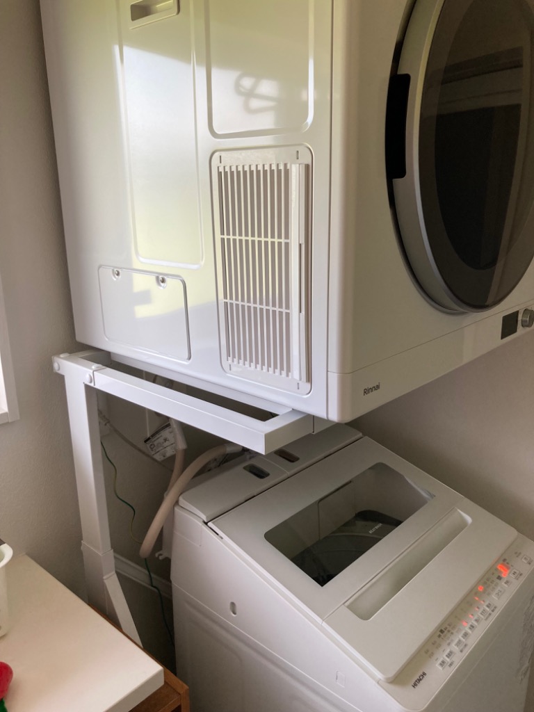 リンナイ リンナイ Rinnai ガス衣類乾燥機専用台(高)ホワイト DS