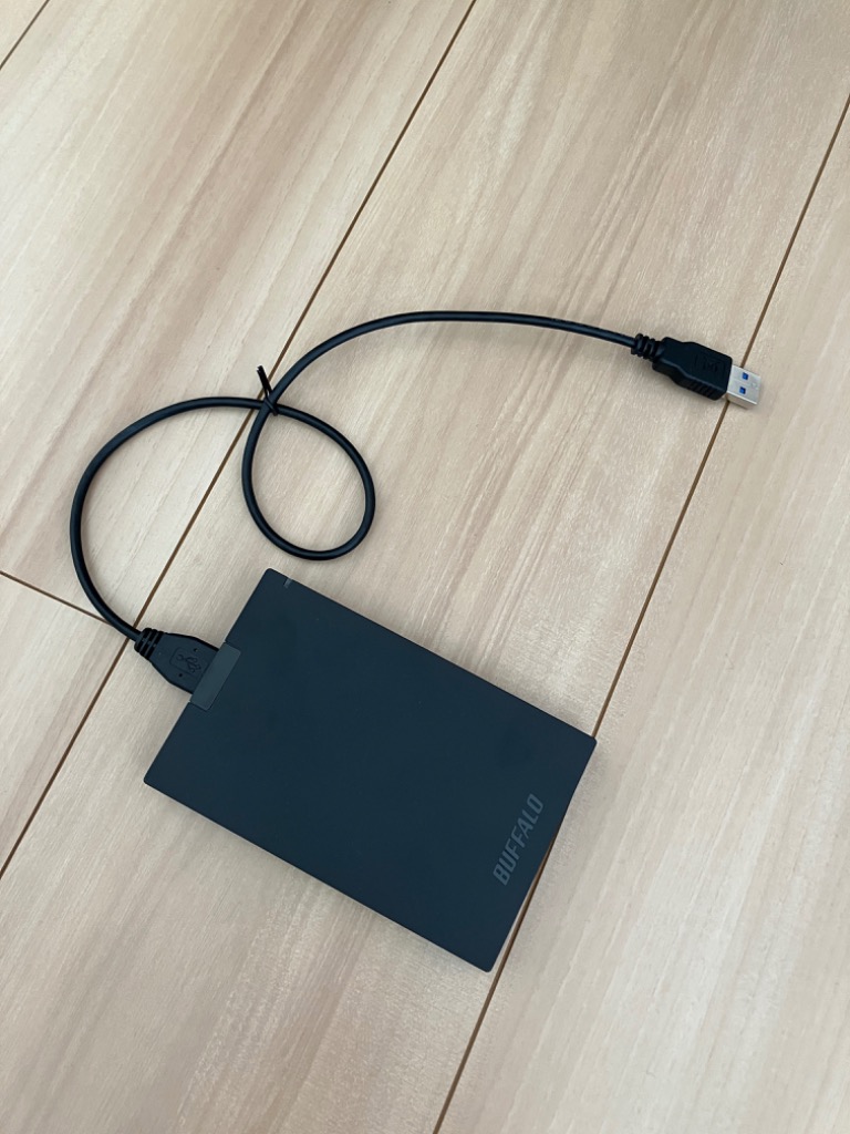 BUFFALO（バッファロー） 外付けHDD ブラック [ポータブル型 /1TB] HD
