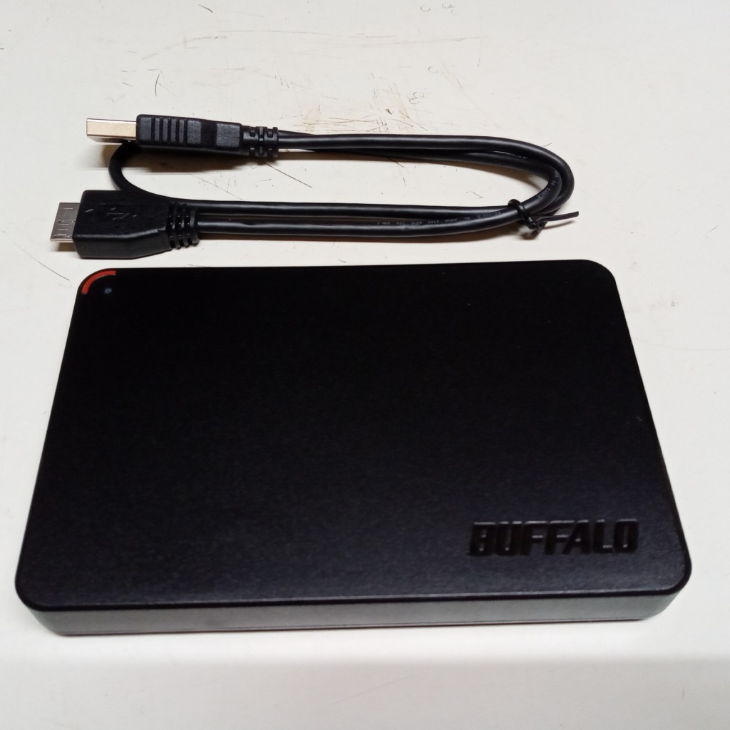 BUFFALO 外付けHDD ブラック [ポータブル型 /1TB] HD-PCFS1.0U3-BBA