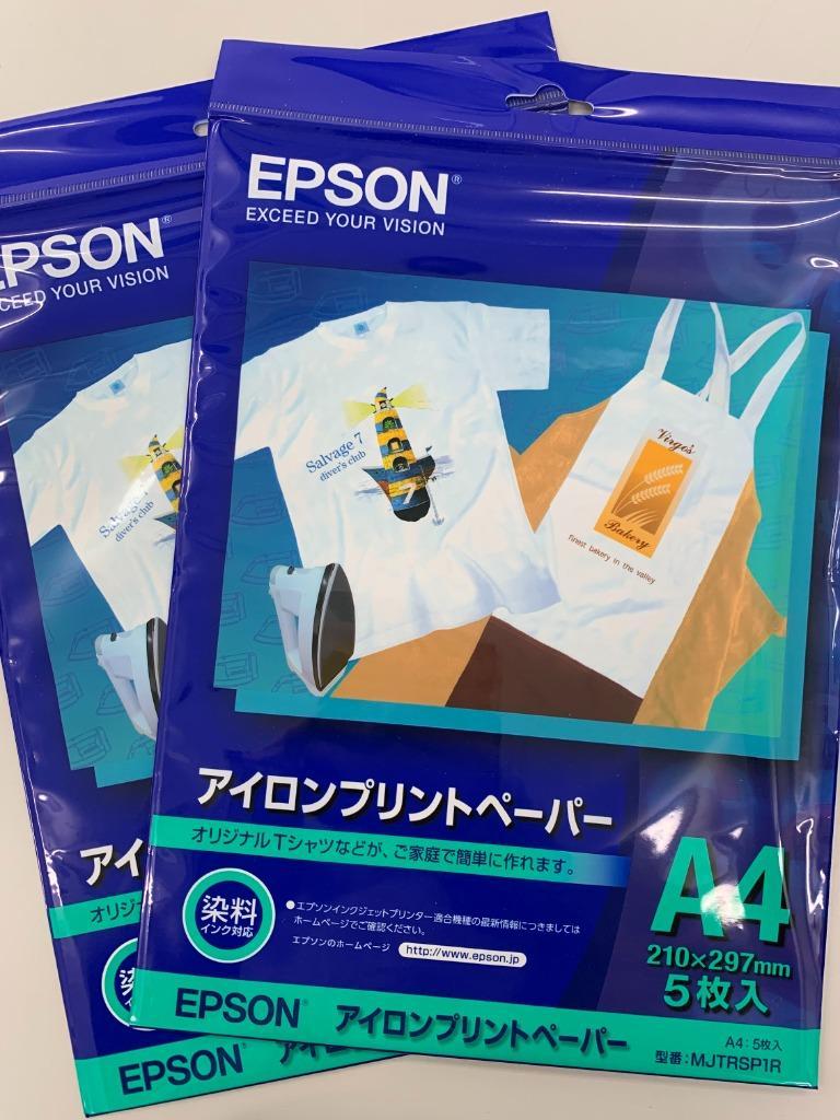 エプソン EPSON 〔インクジェット〕アイロンプリントペーパー 0.14mm [A4 /5枚] MJTRSP1R  :4988617446786:コジマYahoo!店 - 通販 - Yahoo!ショッピング