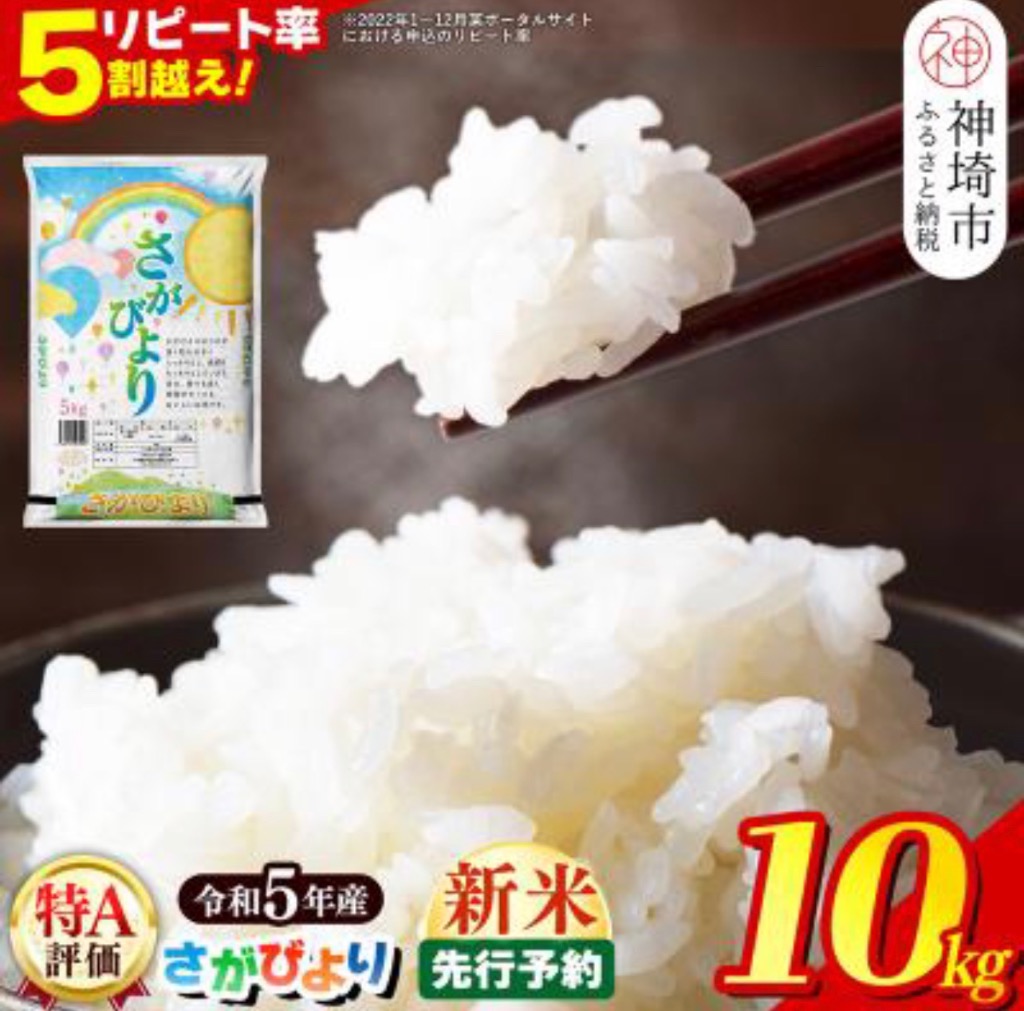 ふるさと納税 神埼市 令和5年産 さがびより 10kg(H015130)