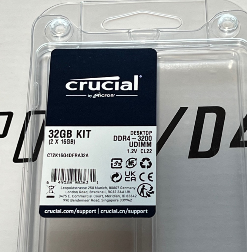 Crucial クルーシャル CT2K16G4DFRA32A DDR4 SDRAM 16GB×2枚組 DDR4