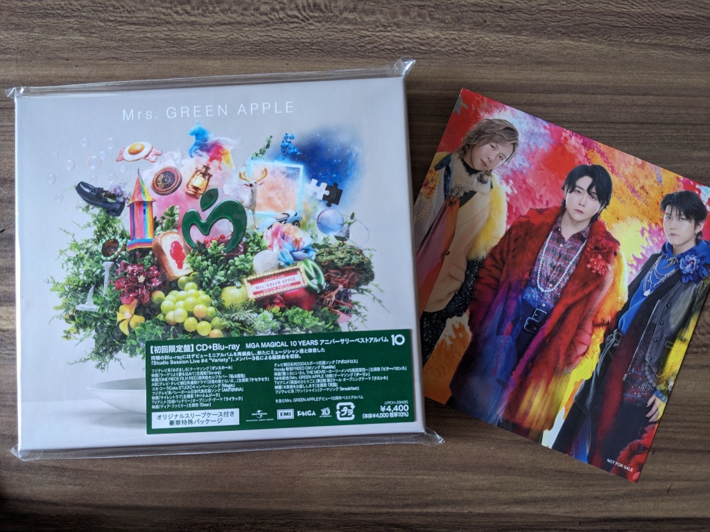初回限定版CD+Blu-ray「10」Mrs.GREEN APPLE おまけ付 Mrs GREEN APPLE 10 ＜初回限定盤＞ [CD+Blu-ray Disc]｜Yahoo