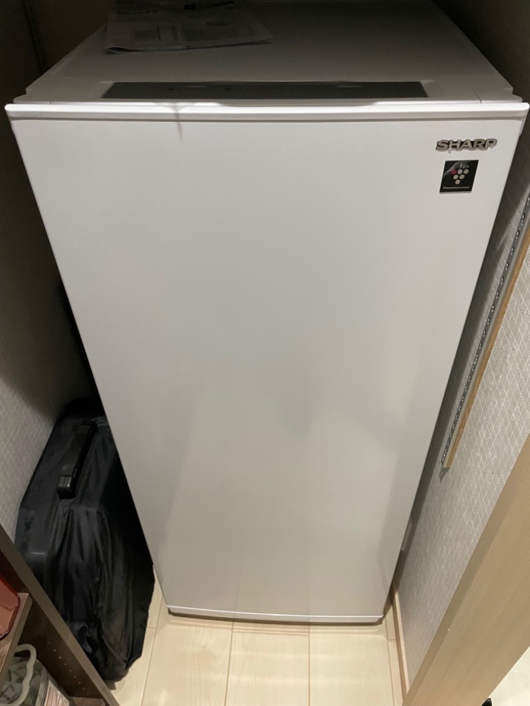 シャープ FJ-HF13H 冷凍庫 (126L・どっちもドア) W スノーホワイト