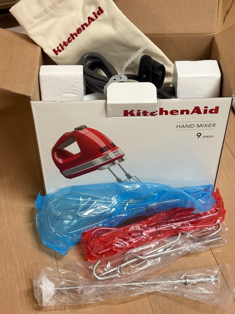 KitchenAid 9 Speed Hand Mixer 9KHM928WH （ホワイト） ジューサー