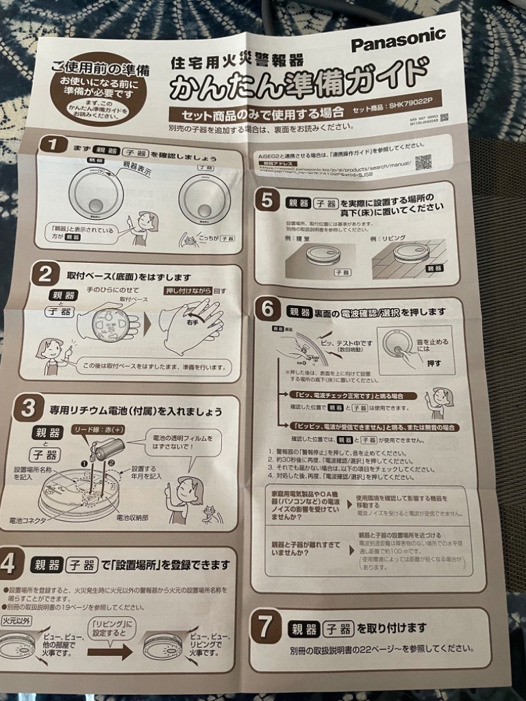 パナソニック SHK79022P 住宅用火災警報機 けむり当番薄型2種
