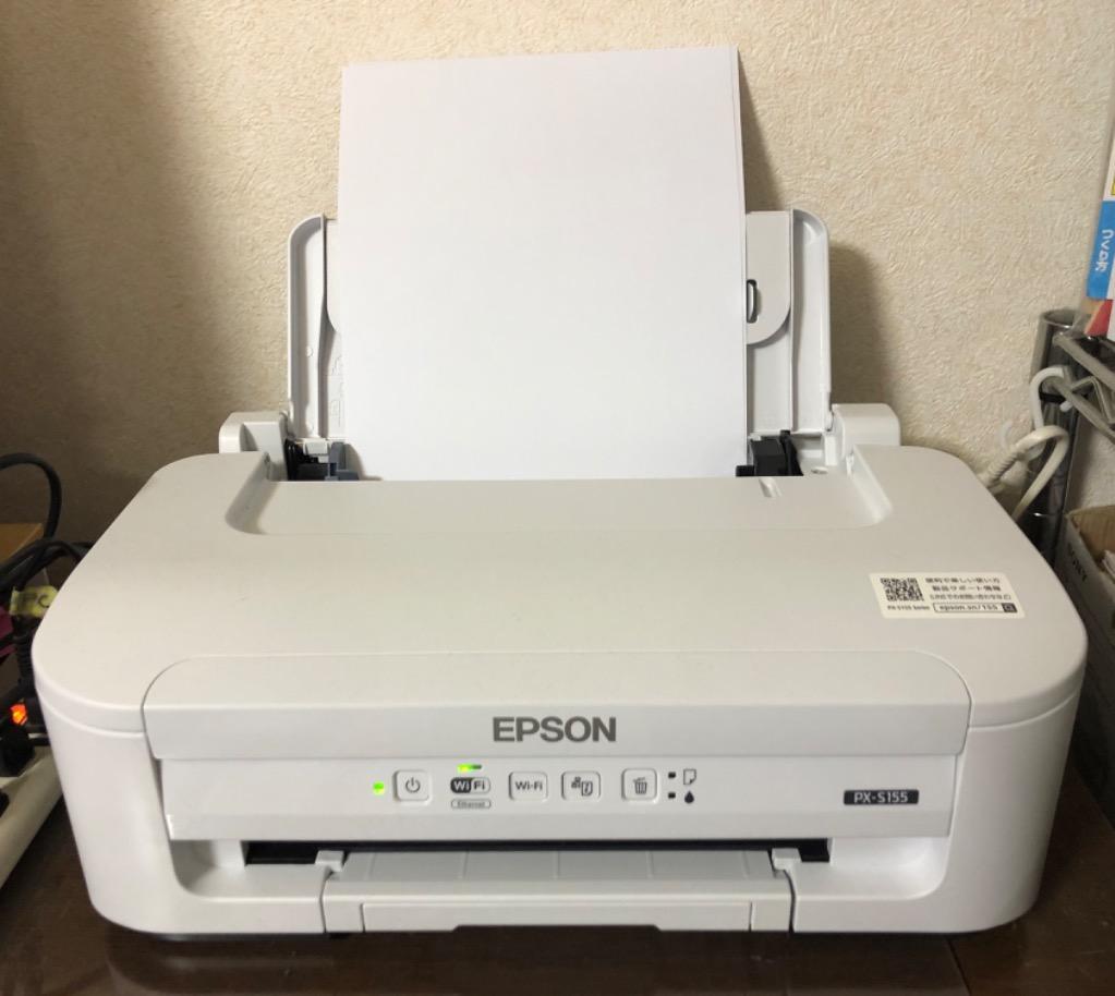 EPSON PX-S155 インクジェットプリンター 黒1色 ホワイト PXS155