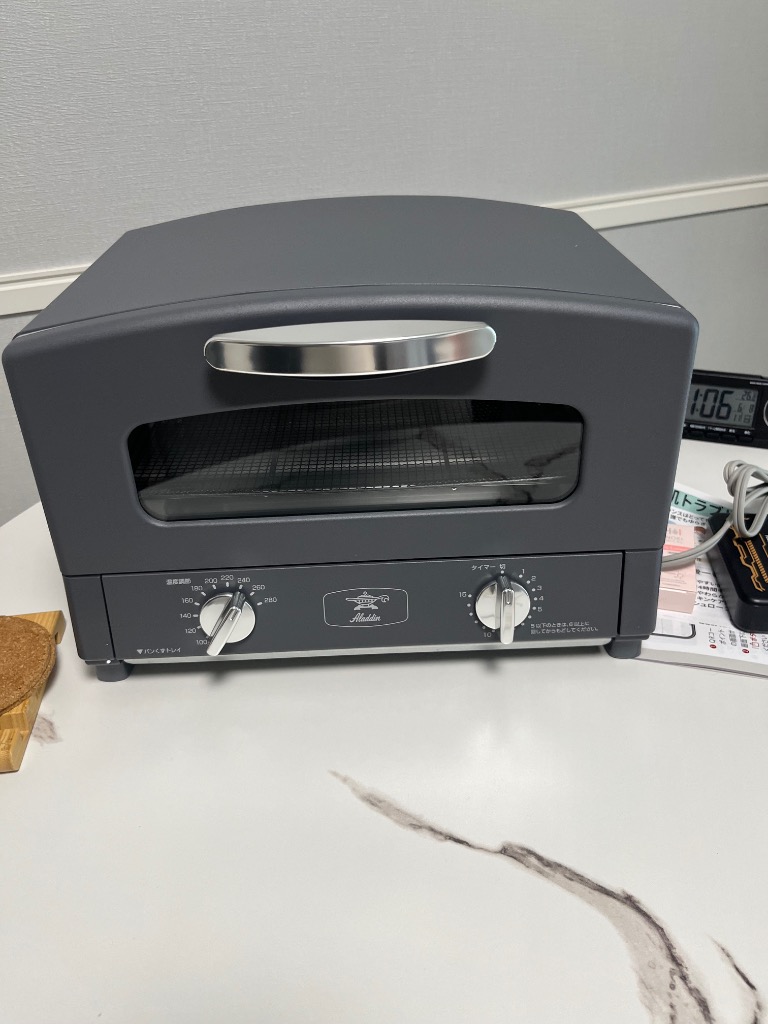 【新品未使用】アラジン トースター グレー CAT-GS13C アラジン CAT-GS13C(ダークグレイ) オーブントースター1270W