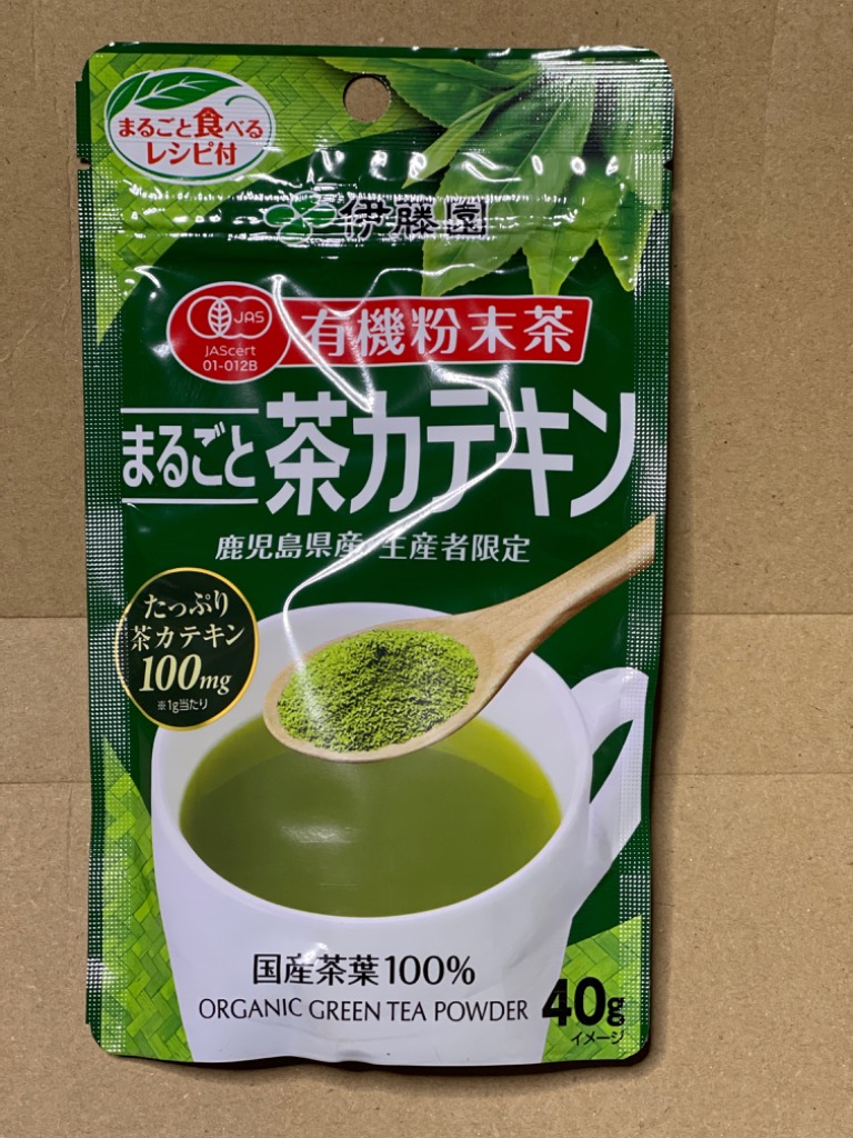 伊藤園 有機粉末茶 まるごと茶カテキン(40g) 18袋セット : 10001784 