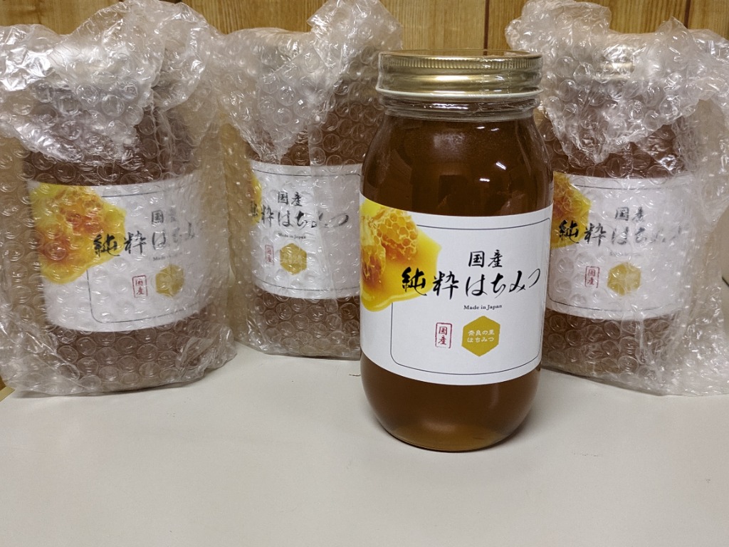 国産純粋はちみつ 1k瓶 : 1002 : 奈良の里やまと蜂蜜堂 - 通販 - Yahoo