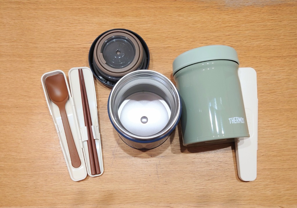 THERMOS サーモス スープジャー 2点 セット 真空断熱 + スプーン