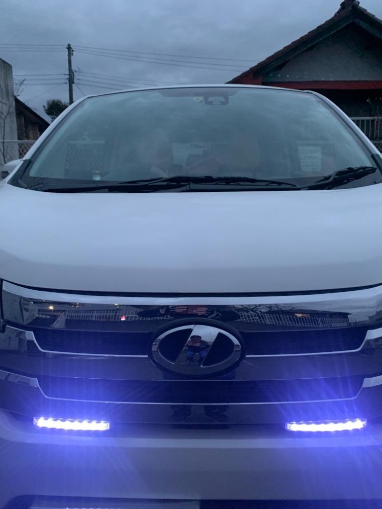送料無料 デイライト LED 車ライト カー ユーロ 自動車用 高輝度8連 計