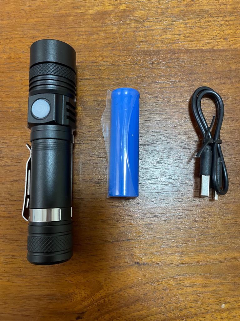 懐中電灯 LED 最強 フラッシュライト 明るさ USB充電式 強力 耐