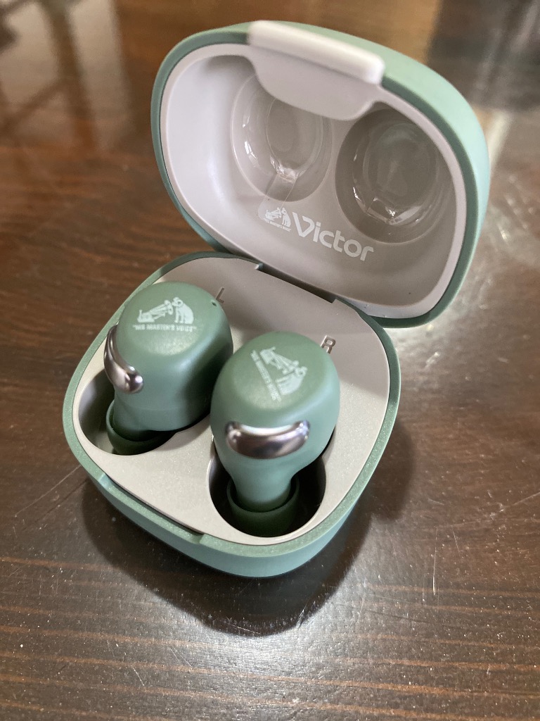 【20%OFF】Victor HA-A30T-G ワイヤレスイヤホン（グリーン） Victor(オーディオ) Victor HA-A30T2-G アクティブノイズ