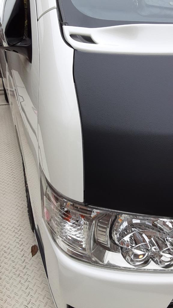 Hood Cove r Mask〜US感forハイエース200標準1〜6型共通 MOONEYES Hood Guard Bra for 200 Series HIACE WIDE