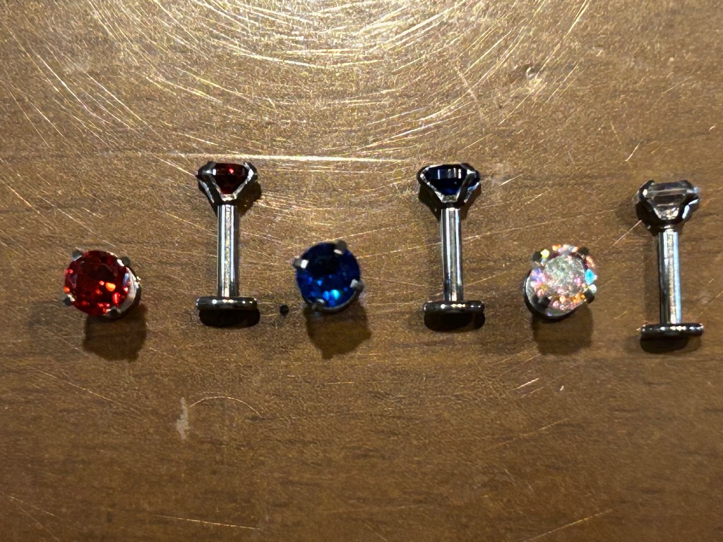2個セット)ピアス ボディピアス 14G 16G 18G 金属アレルギー 2個セット)ピアス ボディピアス 14G 16G 18G 金属アレルギー