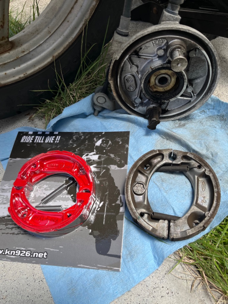 高品質】レーシングブレーキシュー 4stジャイロXライブディオJ