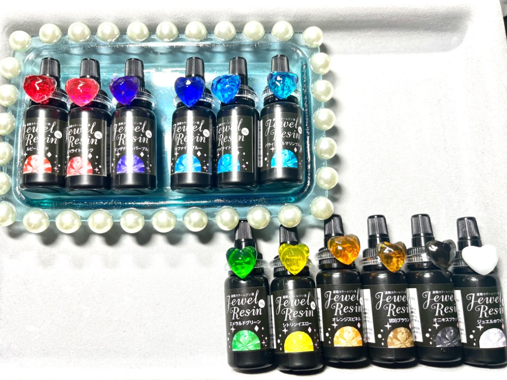 紗や工房 濃縮レジン液 Jewel Resin カラーレジン 10g×3本