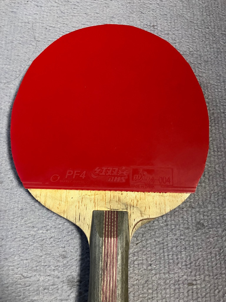 紅双喜 DHS PF4 （ピーエフフォー）卓球 粘着 裏ソフトラバー レッド
