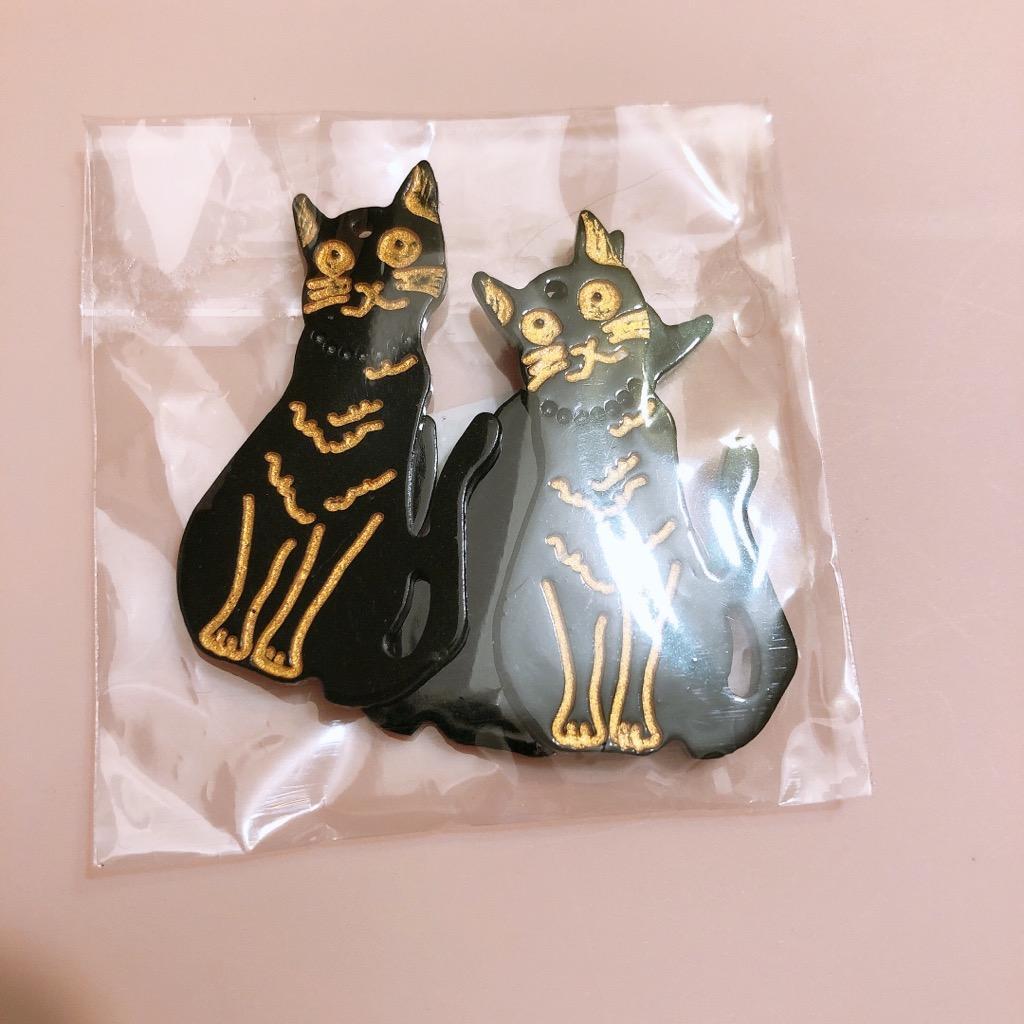 アクリルチャーム 猫 1穴 24×45mm（4ヶ） :A3520:ビーズアンドパーツ - 通販 - Yahoo!ショッピング