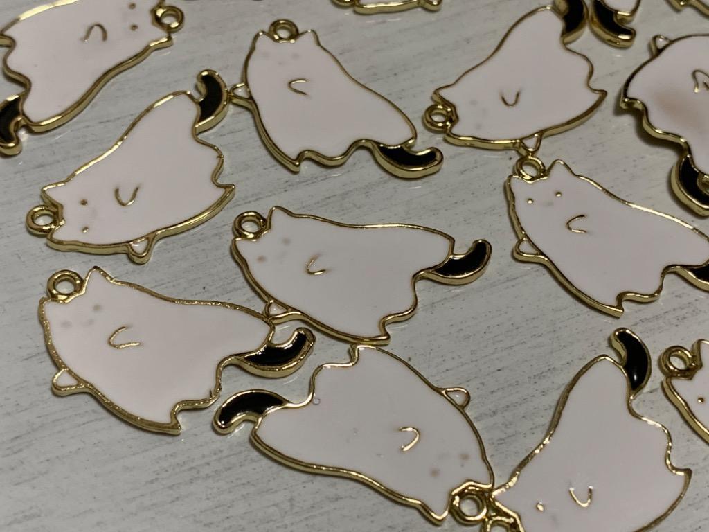 じゃれねこちゃんハロウィンチャームセット Amazon.co.jp: 810-① つまみ細工 ハロウィン黒ねこちゃん 6個