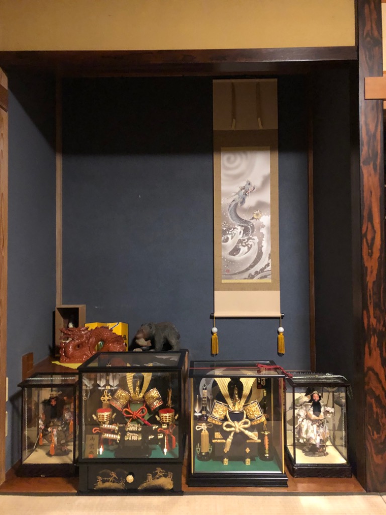 掛軸 (掛け軸) 龍神図 森山観月 尺三立 約横44.5cm×縦164cm