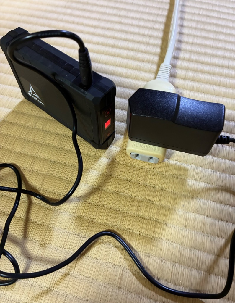 ファン付き作業服 AC充電アダプター バッテリー用 ワークマン