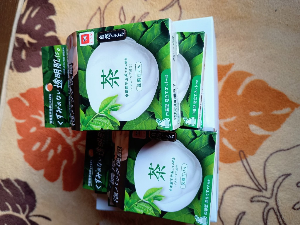 牛乳石鹸 牛乳石鹸 自然ごこち 茶 洗顔石けん 80G : 雑貨屋