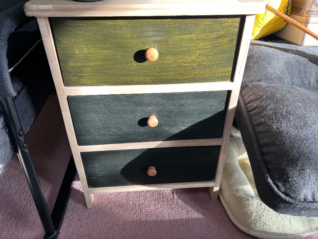 引き出し 収納 木製 桐製 マルチカラーチェスト 3段 幅400×奥行300×高