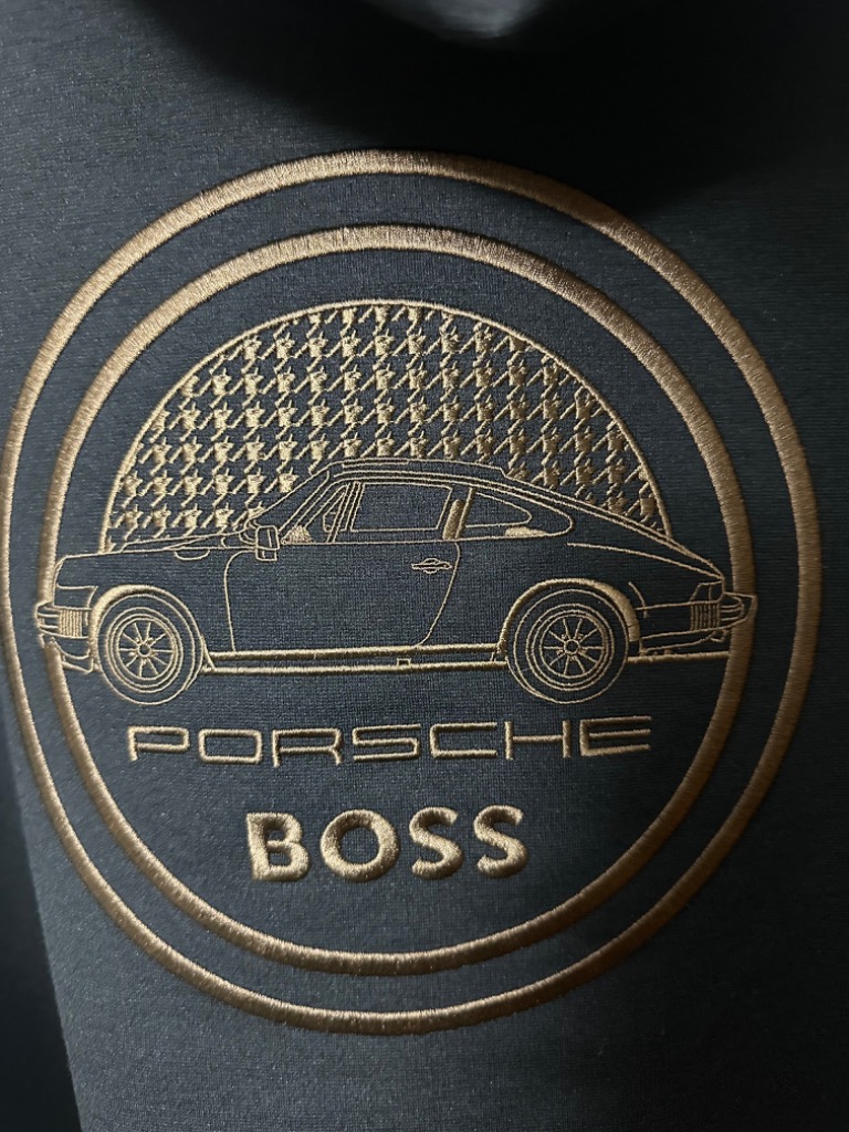 極美品 BOSS×Porsche マウンテンパーカー コラボ 2way 黒×金 黒銀夜烏さんコラボ TKH-6969 ｜ Favorite