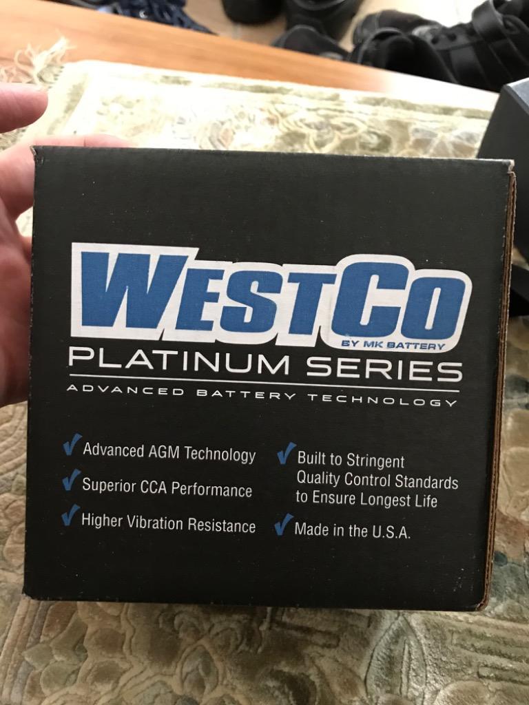 WCP14 PLATINUMシリーズ（AGMバッテリー）純正65948-00互換 WESTCO