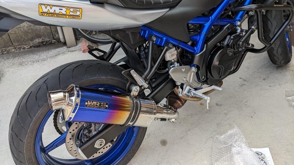 SV650ABS（2BL-VP55B） リアエキゾースト ステンレス/オーバル（焼き色） WR'S（ダブルアールズ）  :000528-W10-SV3650JM:バイク用品・パーツのゼロカスタム - 通販 - Yahoo!ショッピング