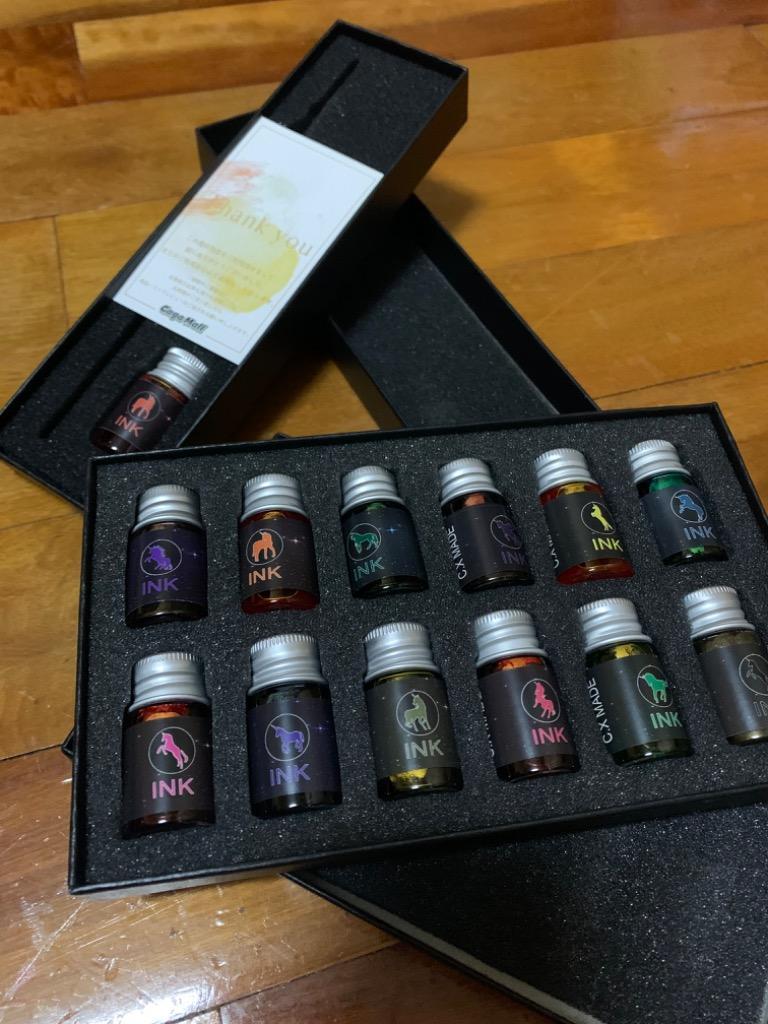 ガラスペン ＆12本インクセット お得セット 万年筆 硝子ペン