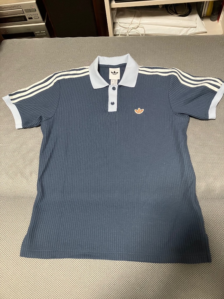 adidas（アディダス） ポロシャツ ワッフル ニット ポロシャツ