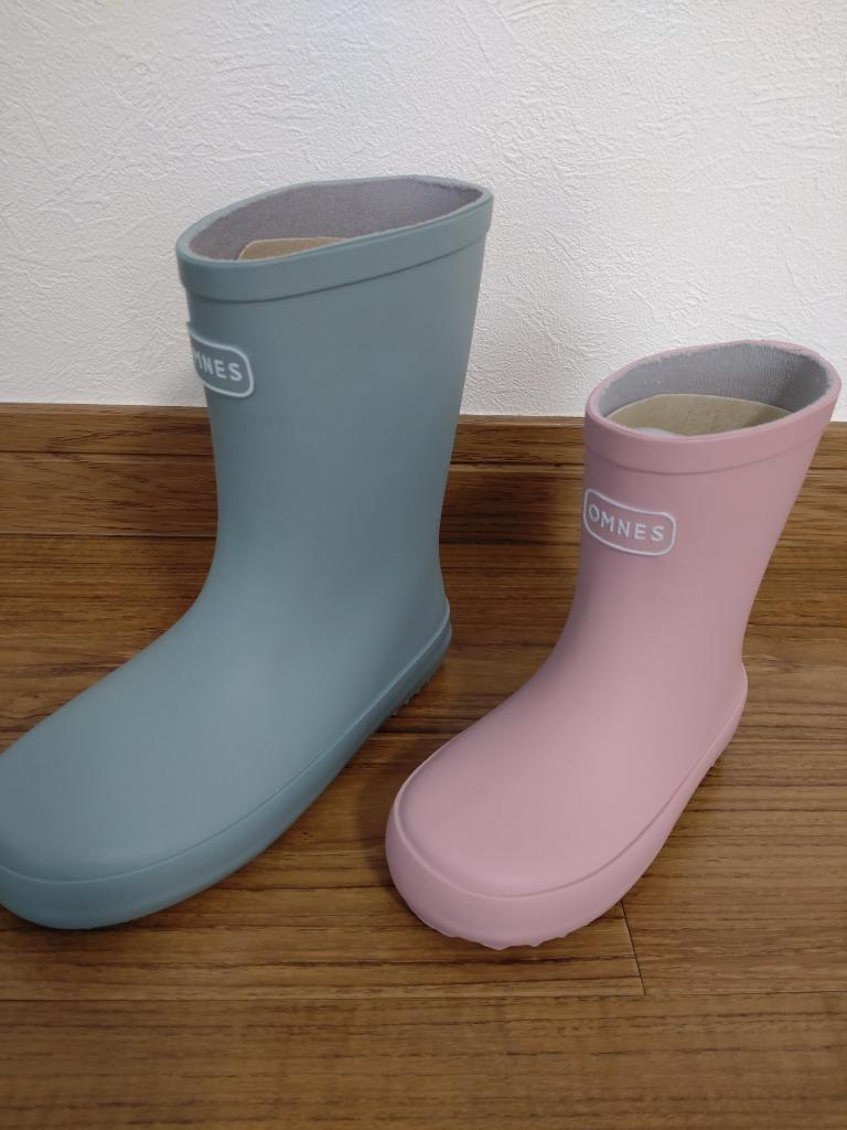 OMNES キッズ レインブーツ 雨靴 長靴 モスグリーン