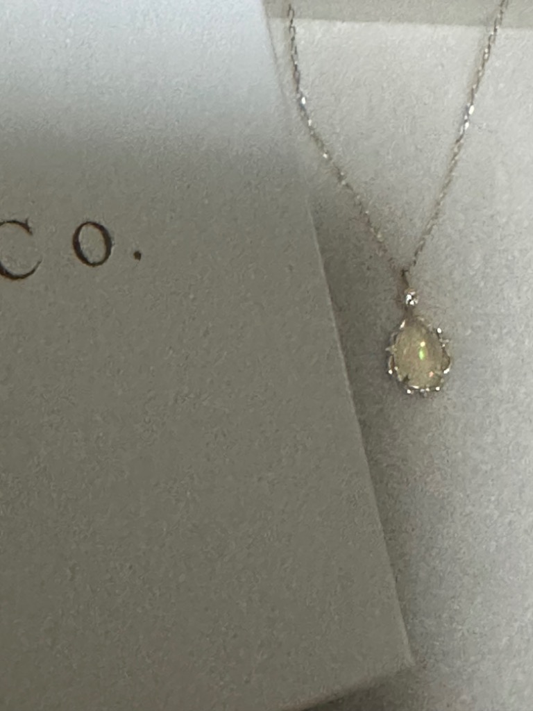 Jewel closet by L&Co. ネックレス K10 オパール×ダイヤモンド