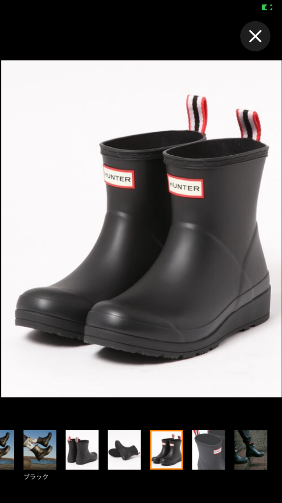 HUNTER 長靴 レインブーツ ORIGINAL PLAY BOOT SHORT レディース