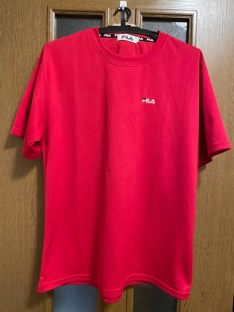 tシャツ Tシャツ 「FILA/フィラ」DRY 切替 ワンポイント ロゴ刺繍 半袖