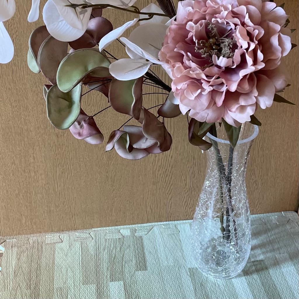 Francfranc（フランフラン） 花瓶 クラックル フラワーベース L クリア