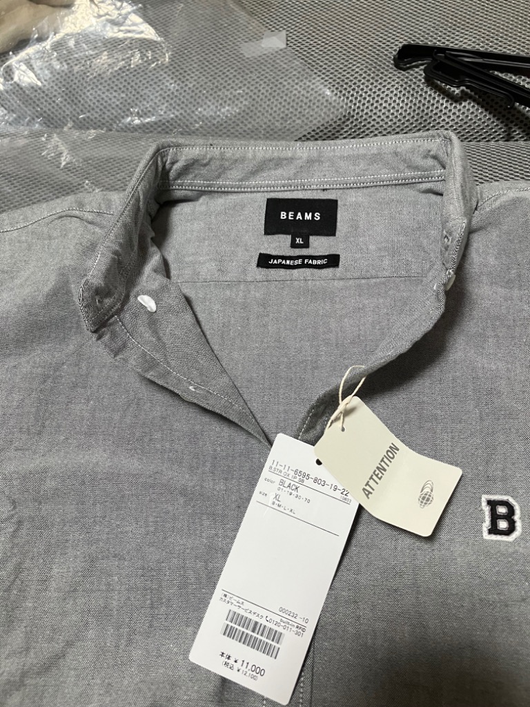 BEAMS シャツ / ストレッチ オックスフォード ワンポイント