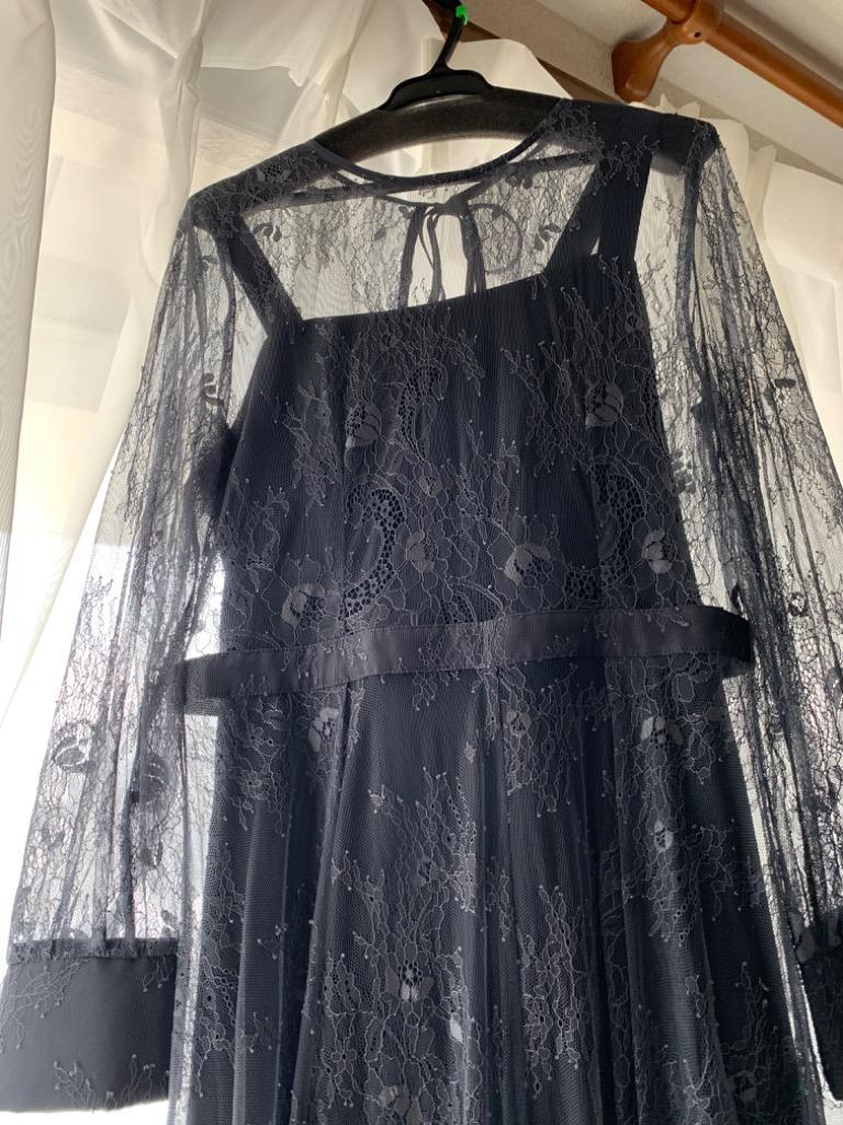 niana ドレス 2wayバックリボン総レース結婚式ワンピースドレス